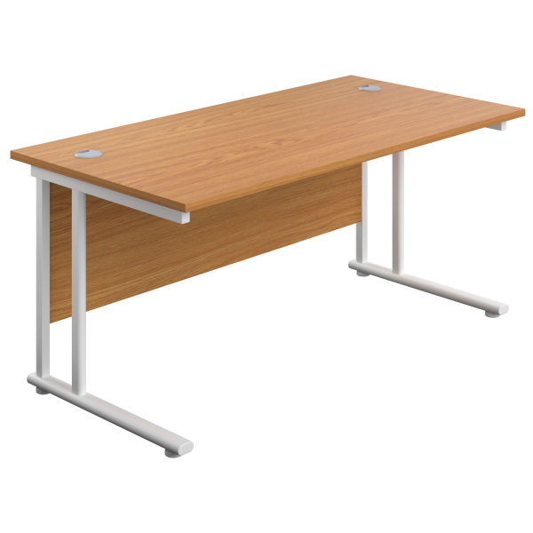 Olton Twin Cantilever  800mm Deep Straight Office Desk